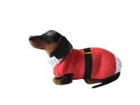 Christmas santa sweater for dogs, santa clothes for dog, santa sweater for dog, christmas for dogs, christmas santa sweater for dachshund dachshundknit