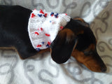 Scarf snood for dog with butterflies and flowers, scarf snood for small dogs, snood for dachshund, scarf for dachshund