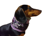 Wool scarf snood for dogs, scarf snood for small dogs, snood for dachshund, scarf for dachshund