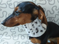 Scarf snood for dog with butterflies and flowers, scarf snood for small dogs, snood for dachshund, scarf for dachshund