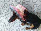 Summer knitted hat for dogs, panama for dogs, hat for dogs, hat for dachshund, accessories for dogs, gift for dogs, dog clothes,hat the sun