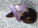 Purple Panama for dog, summer clothes dog headwear, dog hat