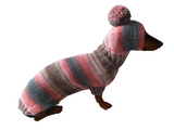 Knitted dog costume set sweater and hat, mini dachshund sweater and hat,suit set sweater and hat for dog,wiener sweater and hat dachshundknit