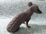 Alpaca coat and hat for dogs, knitted dachshund clothes sweater and hat, winter dachshund suit sweater and hat dachshundknit