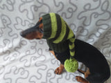 Christmas elf hat for dachshunds or small dogs, Dog Elf Hat, Dog Christmas Hat, Santa Dog Hat, Elf Dog Outfit, doxie clothes, doxie hat