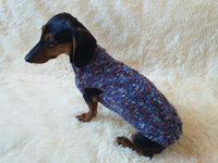 Wool aran sweater for mini dachshund or small dog, dachshund puppy sweater, terrier sweater, small dog sweater