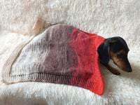 Handmade knitted wool blanket for dog, cat, dachshund, cozy warm pet wool blanket, knitted blanket for dogs or cats