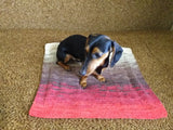 Handmade knitted wool blanket for dog, cat, dachshund, cozy warm pet wool blanket, knitted blanket for dogs or cats