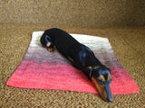 Handmade knitted wool blanket for dog, cat, dachshund, cozy warm pet wool blanket, knitted blanket for dogs or cats