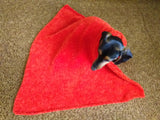 Handmade Plush Knitted Blanket for Dog, Cat or Baby, Dachshund Blanket, Cozy pet blanket, knitted litter for dog or cat