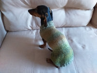 Warm coat for wiener dog, Miniature Dachshund Knitted Jumper, Dachshund clothes knitted sweater, wool sweater for dachshund or small dog dachshundknit