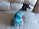 Warm coat for wiener dog, Miniature Dachshund Knitted Jumper, Dachshund clothes knitted sweater, wool sweater for dachshund or small dog dachshundknit