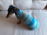 Warm coat for wiener dog, Miniature Dachshund Knitted Jumper, Dachshund clothes knitted sweater, wool sweater for dachshund or small dog dachshundknit