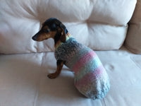 Size ХL Warm coat for dachshund puppy or small dog, knitted jumper for dachshund, dachshund puppy clothes, wool sweater for small dog dachshundknit