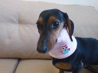 Christmas snood dog scarf, dachshund scarf, dachshund snood, dog snood scarf dachshundknit