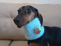 Christmas snood dog scarf, dachshund scarf, dachshund snood, dog snood scarf dachshundknit
