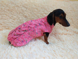 Dachshund clothes knitted sweater, knitted wool sweater for dachshund or small dog dachshundknit