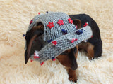 Summer hat for dog with flowers, summer hat with flowers for a dachshund or small dog