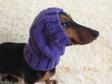 Dachshund snood handmade, scarf snood hat for dogs
