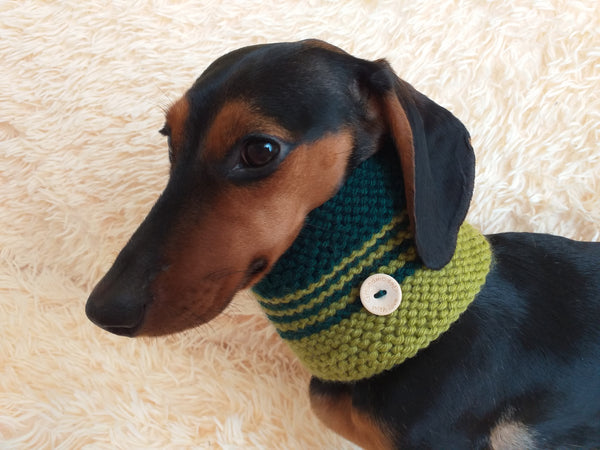 Wool snood for dogs handmade dachshundknit