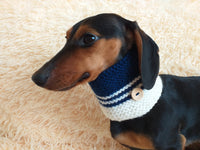 Wool snood for dogs handmade dachshundknit