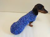 Dachshund clothes knitted sweater, knitted wool sweater for dachshund or small dog