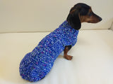 Dachshund clothes knitted sweater, knitted wool sweater for dachshund or small dog
