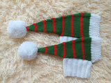 Dachshund elf hat, christmas dachshund hat, christmas dog clothes dachshundknit