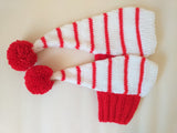 Christmas hat for dog, Santa hat for dog, hat for dog, hat for small dog, hat for dachshund, doxie clothes, doxie hat dachshundknit
