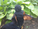 Winter Knitted Hat for Dachshund with Open Ears,Dog Hat for Photoshoot dachshundknit