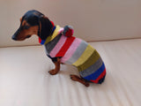 Hoodie  for dog, hoodie for miniature dachshund dachshundknit