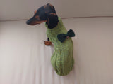 Christmas sweater with bow for dachshund or small dog dachshundknit