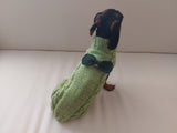 Christmas sweater with bow for dachshund or small dog dachshundknit