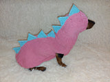 Dachshund Halloween Dinosaur Outfit Costume Sweater and Hat dachshundknit