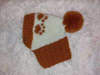 Pet paw beanies with matching owner's beanies, dachshund and me beanies, mum and pet beanie dachshundknit