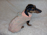 Hooded Dog Sweater, Sweater with hood for dachshund or small dog, sweatshirt knitted for dog dachshundknit