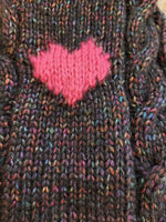 Dog jumper heart, sweater heart for dachshund dachshundknit