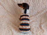 Dachshund clothes knitted sweater, knitted wool sweater for dachshund or small dog dachshundknit