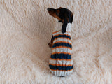 Dachshund clothes knitted sweater, knitted wool sweater for dachshund or small dog dachshundknit