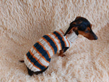 Dachshund clothes knitted sweater, knitted wool sweater for dachshund or small dog dachshundknit