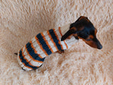 Dachshund clothes knitted sweater, knitted wool sweater for dachshund or small dog dachshundknit