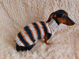 Dachshund clothes knitted sweater, knitted wool sweater for dachshund or small dog dachshundknit