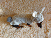 Alpaca Wool Rabbit Hooded Sweater for Pets,Easter Clothes Rabbit for Dogs dachshundknit