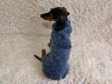 Warm wool sweatshirt for pets, hoodie for dogs dachshundknit