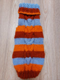 Striped wool winter clothes for animals, jumper with stripes for dogs dachshundknit