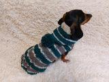 Sweatshirt winter coat for dogs, jumper for dachshunds, hoodies for pets dachshundknit