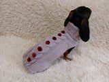 Festive jumper with pom-poms for pets, sweater with pom-poms for dogs dachshundknit