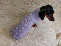 Pet clothes dog jumper with beads,holiday dog clothes,gift for pets dachshundknit
