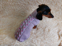 Pet clothes dog jumper with beads,holiday dog clothes,gift for pets dachshundknit