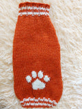 Sweater outfit wool winter for pets dog dachshund with paw dachshundknit